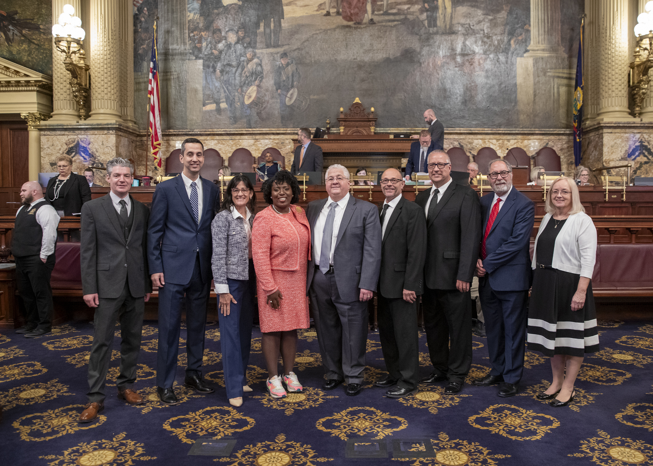 After a Department of Community of Economic Development ceremony where New Kensington leaders accepted a 2024 Governor’s Awards for Local Government Excellence, they were recognized on the floor of the Pennsylvania House of Representatives. 